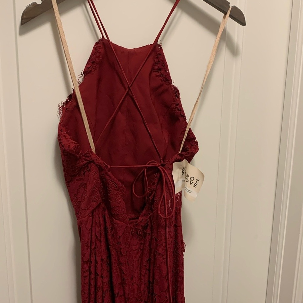 Elegant Red Lace Dress
